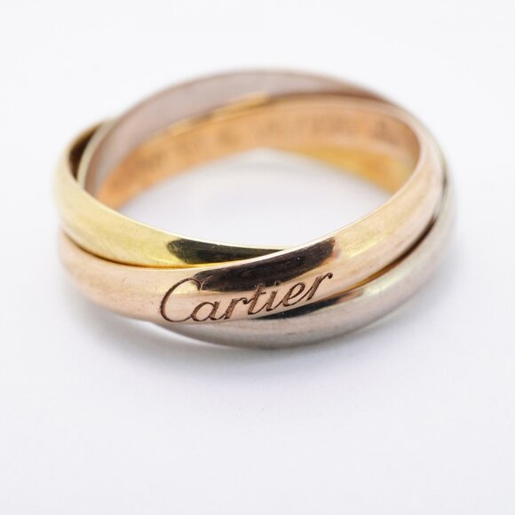 CARTIER Authentic 18k Gold Trinity Ring #51 - Picture 4 of 9